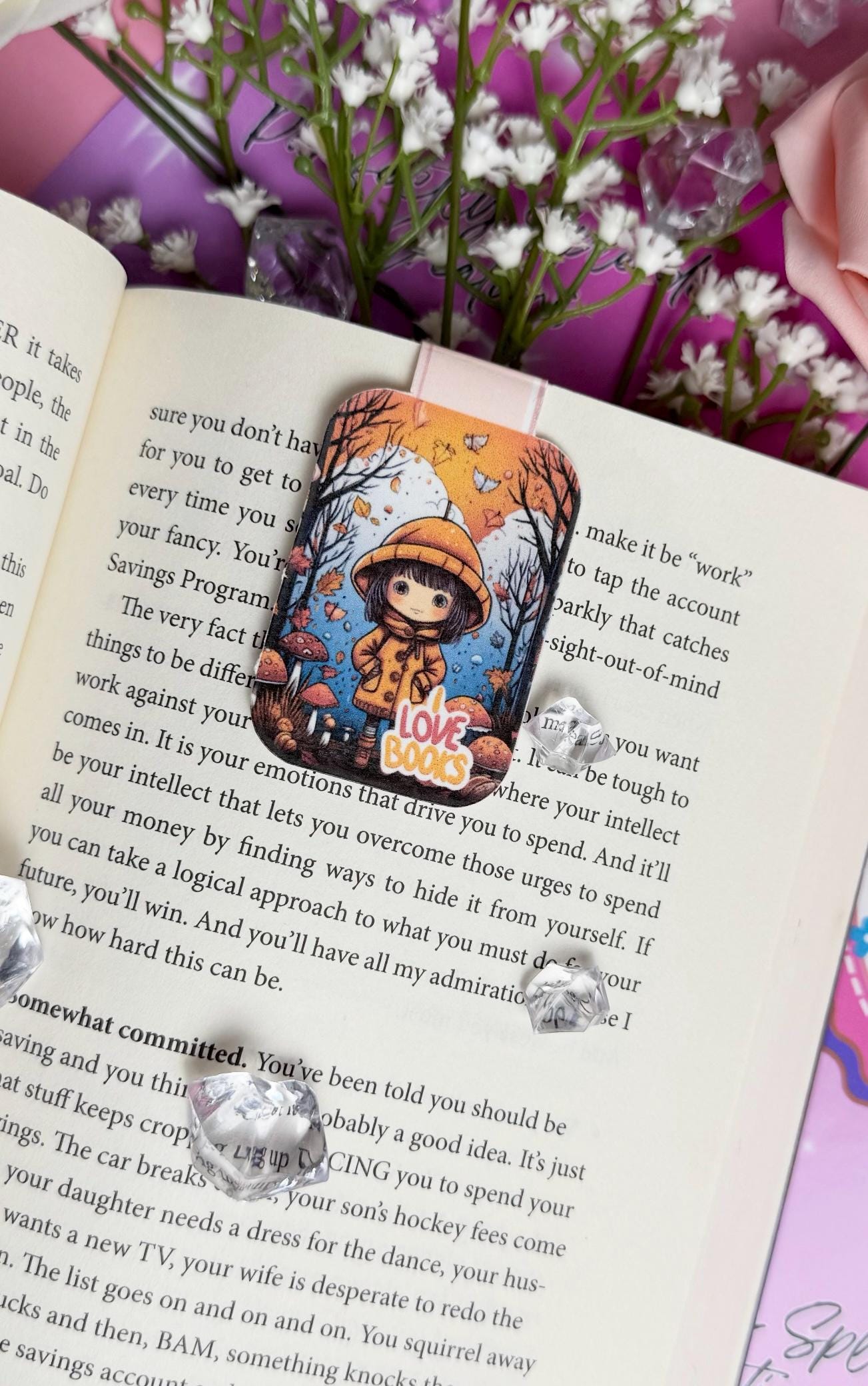 Magnetic Bookmark, Fall, September, Autumn