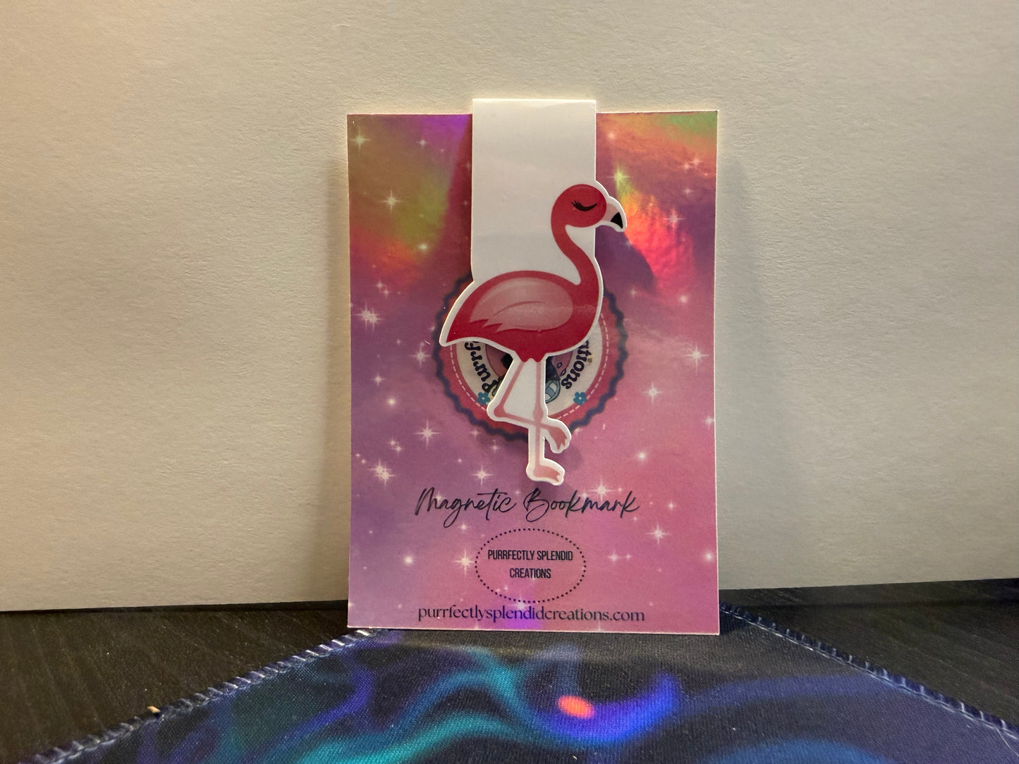 Fancy Flamingos Magnetic Bookmark
