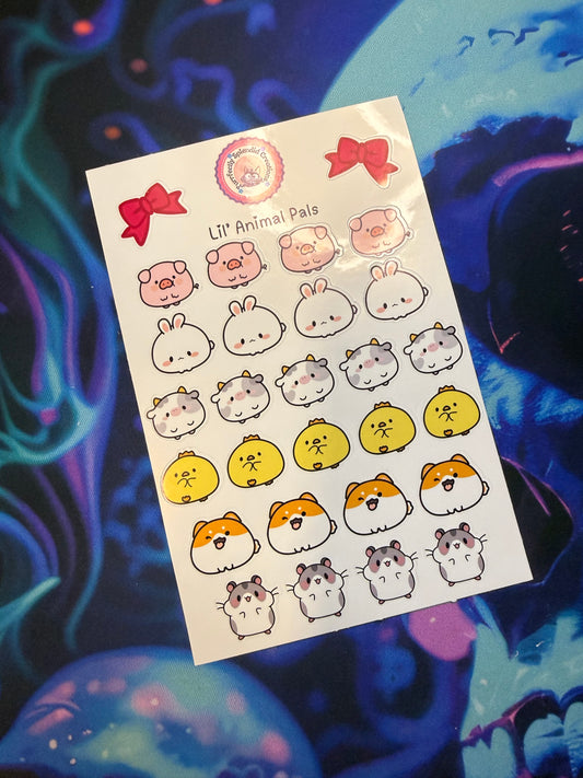 Lil' Animal Pals Sticker Sheet (4x6")