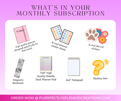 Monthly Planner Box