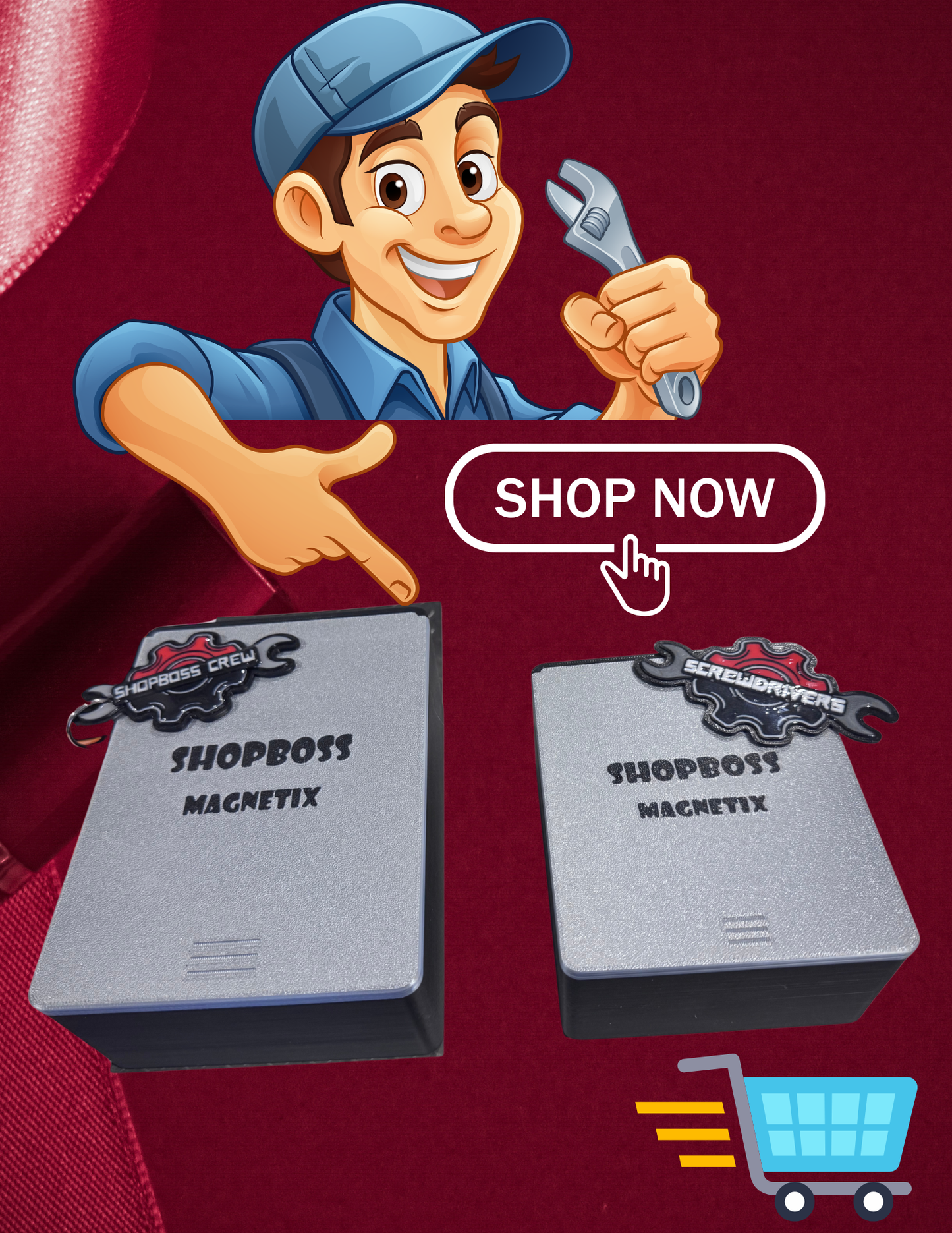 ShopBoss Magnetix Tool Box Magnet Label Organizers