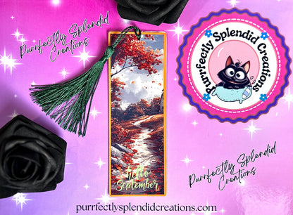 Bookmark, Fall, September, Autumn