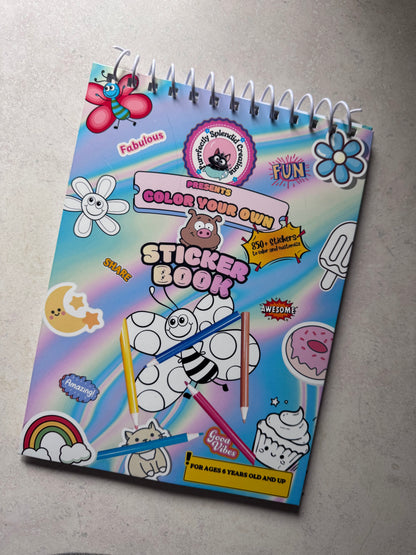 Purrfectly Splendid's Color-Your-Own Sticker Book