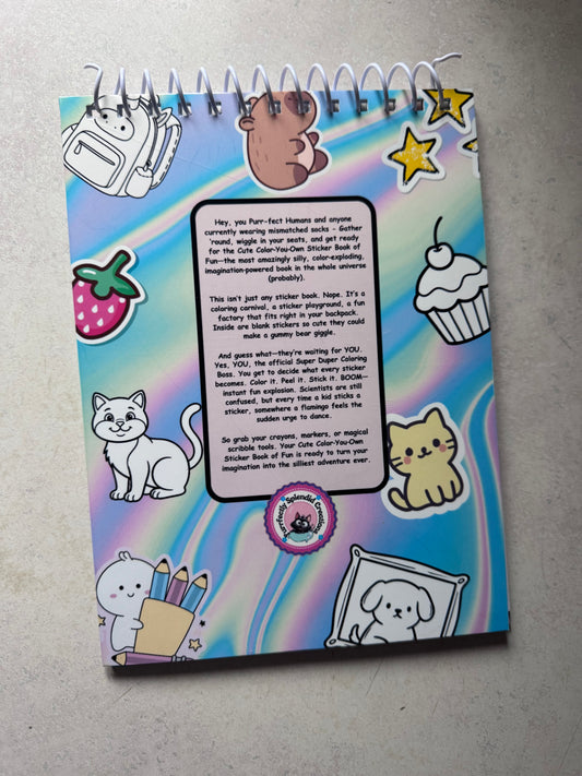Purrfectly Splendid's Color-Your-Own Sticker Book