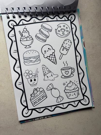 Purrfectly Splendid's Color-Your-Own Sticker Book