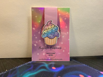 Rainbow Cupcake Magnetic Bookmark