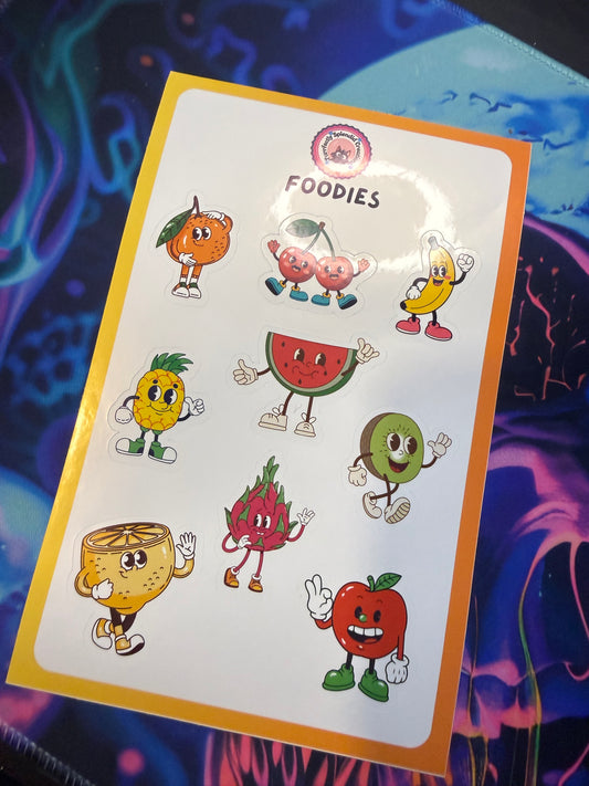 Foodies - Fresh Fruit Sticker Sheet (5.5x8.5")