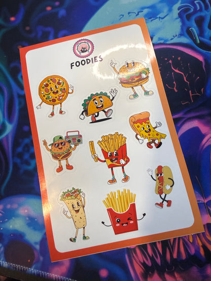 Foodies - Fast Food Sticker Sheet (5.5x8.5")
