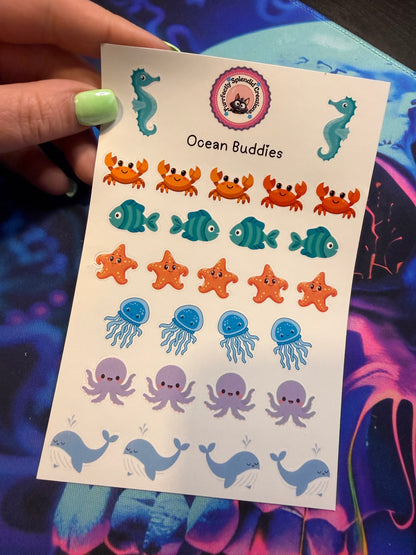Ocean Buddies Sticker Sheet (4x6")