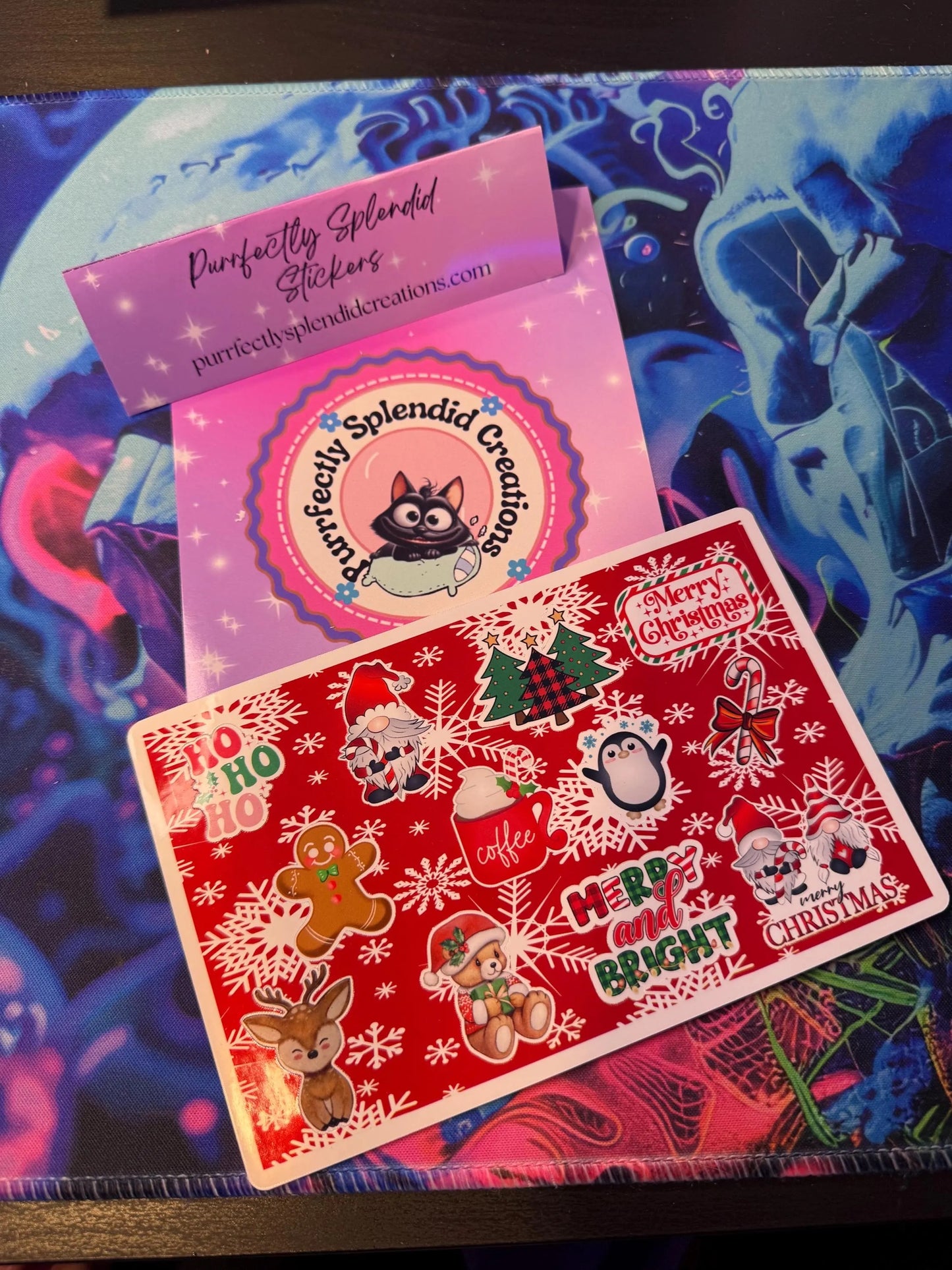 Christmas Sticker Sheet, Holiday Planner Stickers, Festive Scrapbooking